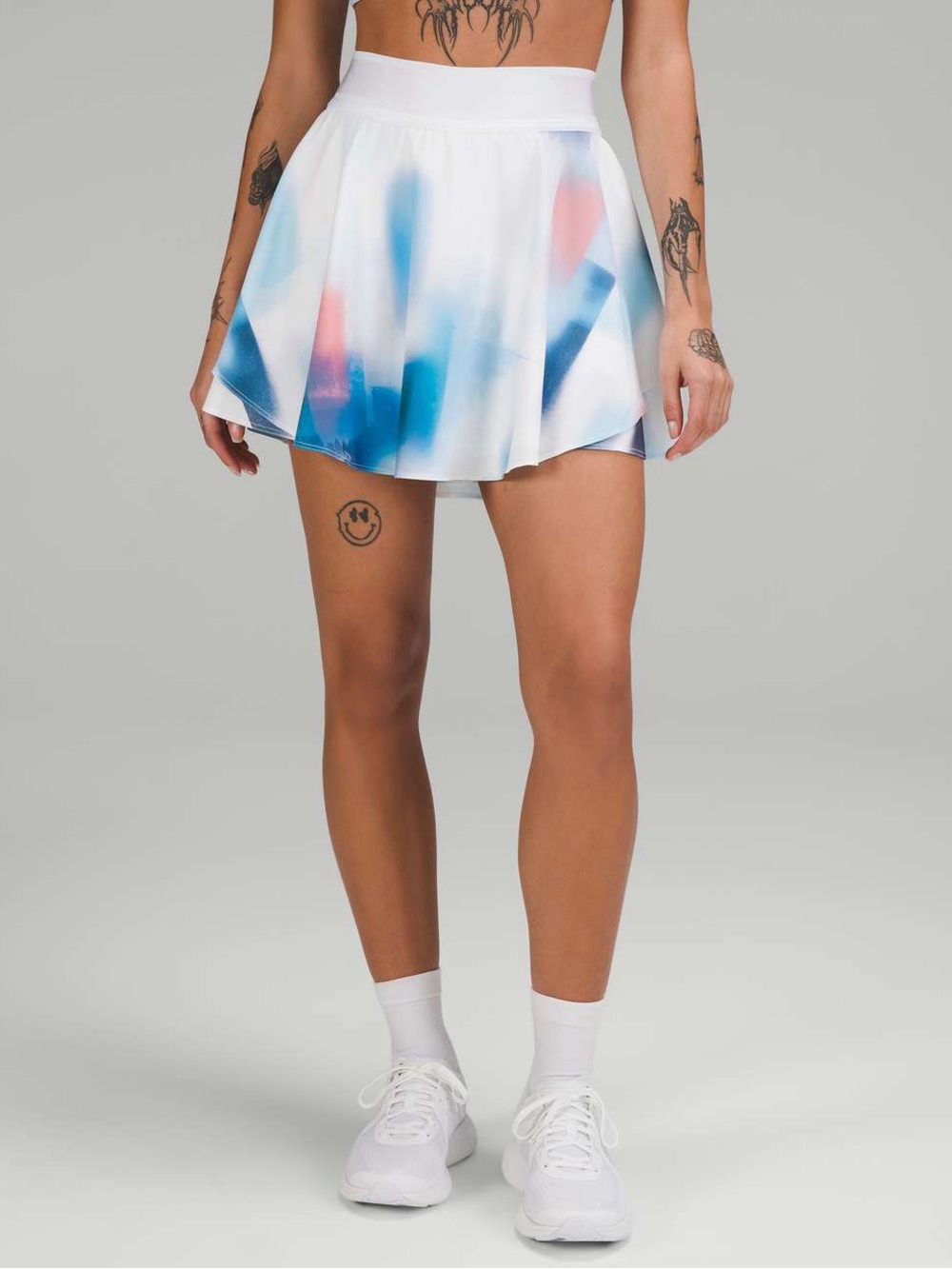 Lululemon Court Rival High-Rise Skirt in Baseline Wash Print Multi